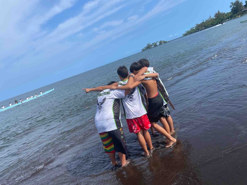Middle school boys paddling team